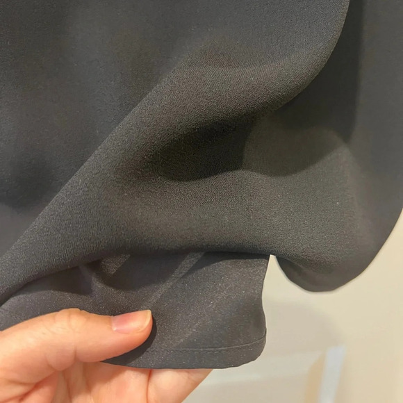 CeCe Tie Sleeve Shift Dress Career Basic Office Casual LBD Little Black Dress - Picture 5 of 7